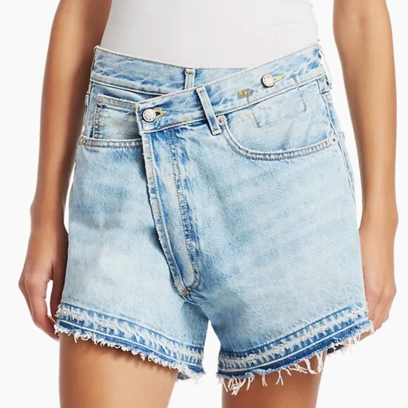 R13 Crossover Denim Shorts - Picture 5 of 8